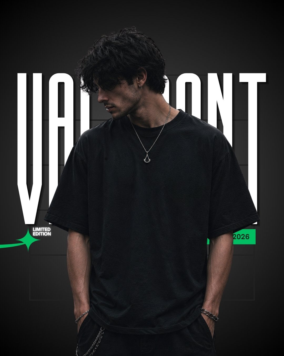 Neon Valorant Inspired Oversized T-Shirt | The Gamers Fit