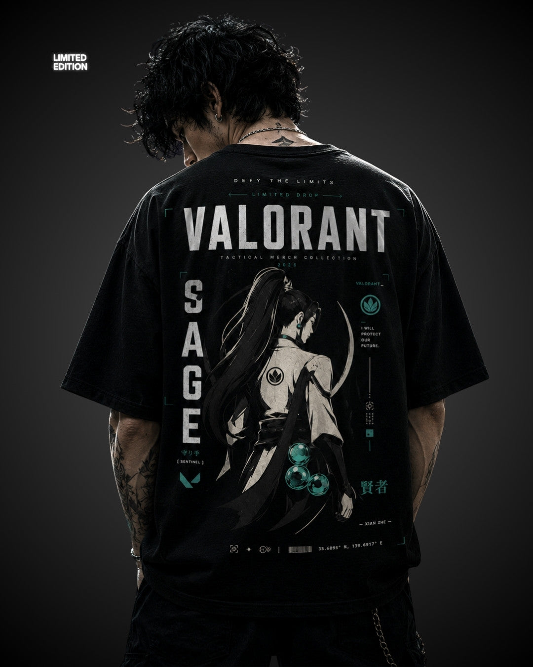 Sage Valorant Inspired T-Shirt | The Gamers Fit